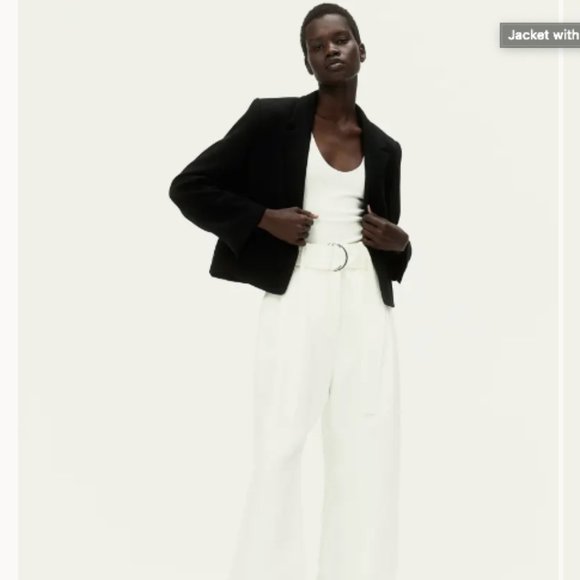 BNWOT - H&M cropped tuxedo blazer never worn - Picture 3 of 9